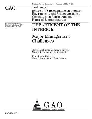 Read Department of the Interior: Major Management Challenges - U.S. Government Accountability Office file in PDF