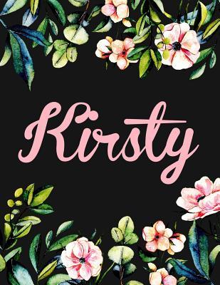 Download Kirsty: Personalised Name Notebook/Journal Gift for Women & Girls 100 Pages (Black Floral Design) - NOT A BOOK | PDF