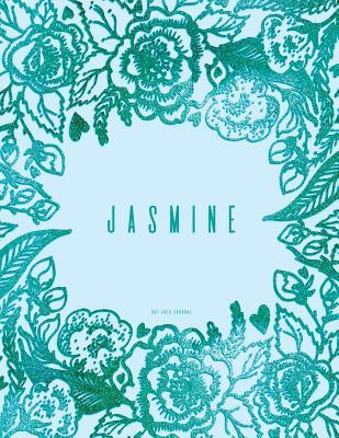 Read online Jasmine Dot Grid Journal: Personalized Teal Notebook - NOT A BOOK file in ePub