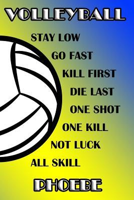 Read Volleyball Stay Low Go Fast Kill First Die Last One Shot One Kill Not Luck All Skill Phoebe: College Ruled Composition Book Blue and Yellow School Colors -  file in ePub